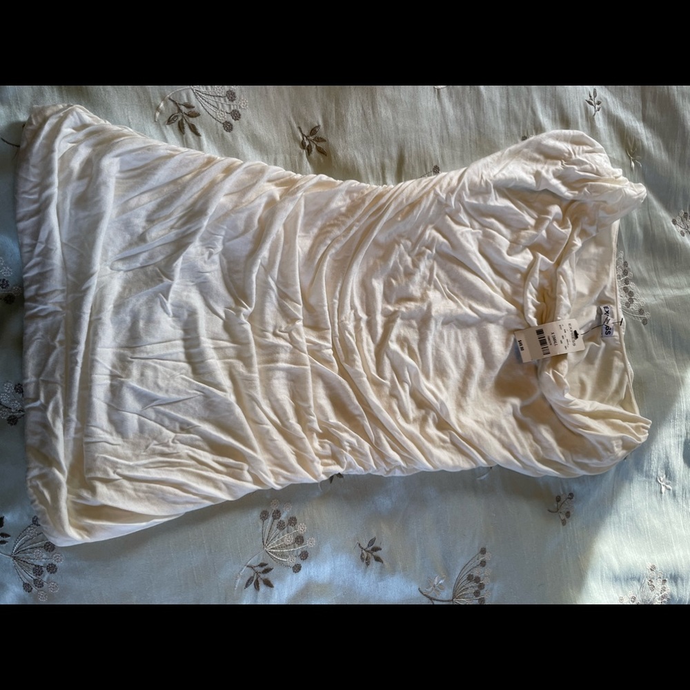 Express Draped Ruched Sleeveless Top